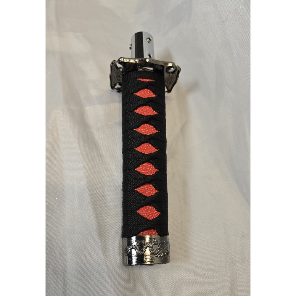 Katana Samurai Gear Shifter Cae Accessory Red Black Lace Dragons Never Used